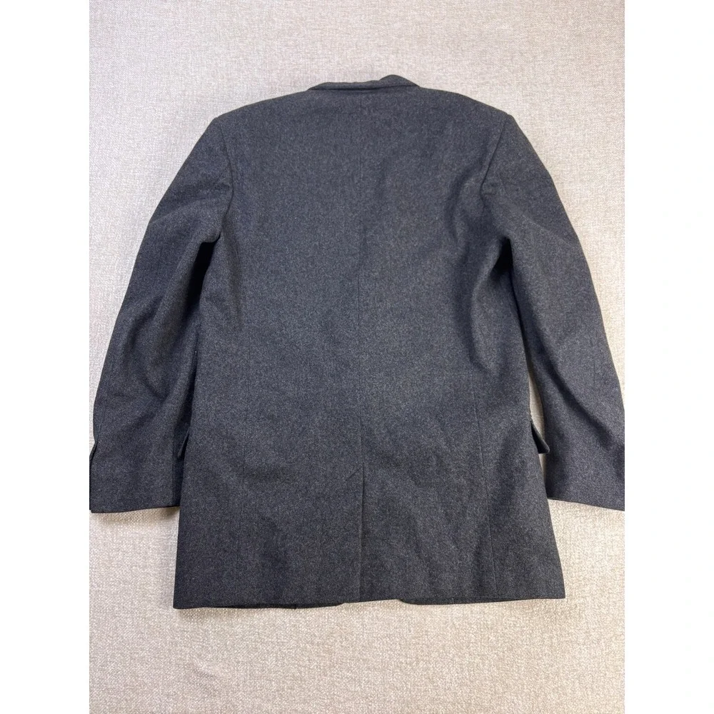 Alexandre of Oxford St London Mens 40R Wool Blazer Sport Coat Charcoal Grey UK